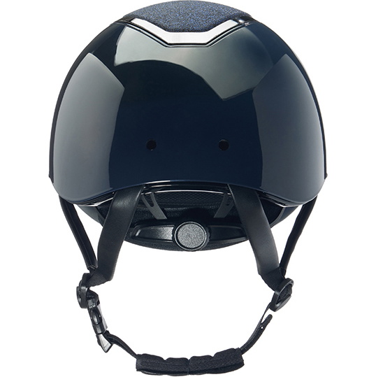 Charles Owen Kylo Standard Peak Riding Helmet Kylo - Navy Brillant / étain